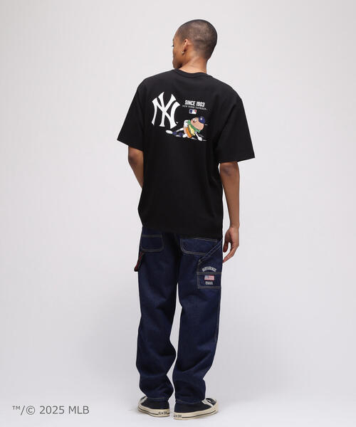 MLB(メジャーリーグベースボール)の「AVIREX × NEW YORK YANKEES T-SHIRT(Tシャツ/カットソー・メンズ・ホワイト/ブラック・LARGE/MEDIUM/XX-LARGE/X-LARGE)」の9枚目の写真