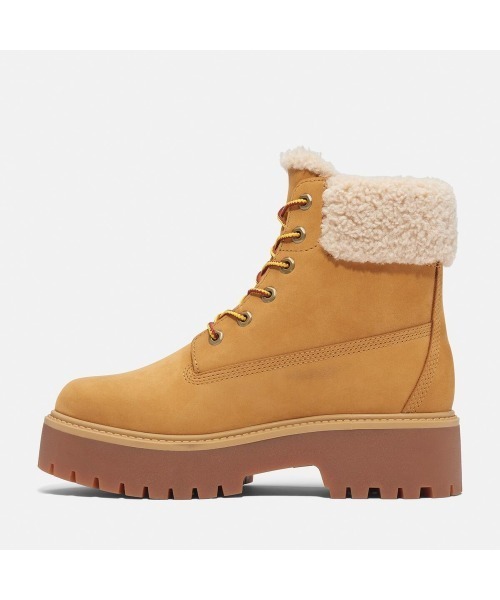 Timberland(ティンバーランド)の「ストーン ストリート ウォームラインド ウォータープルーフ ブーツ レディース(防水)(ブーツ・レディース・ウィート・22.5cm/23.0cm/23.5cm/24.0cm/24.5cm/25.0cm/25.5cm)」の7枚目の写真