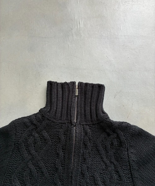 SHAGGIE（シャギー）の「【ViVi掲載】ハイネックジップケーブルニットロンパース（サロペット/オーバーオール・レディース・ブラウン/ブラック・FREE）」の12枚目の写真