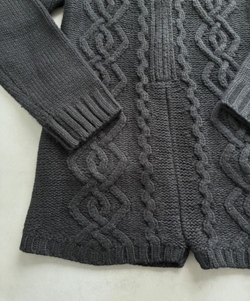 SHAGGIE（シャギー）の「【ViVi掲載】ハイネックジップケーブルニットロンパース（サロペット/オーバーオール・レディース・ブラウン/ブラック・FREE）」の14枚目の写真