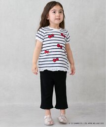 petit main | 【接触冷感】7分丈タックフリルパンツ(その他パンツ)