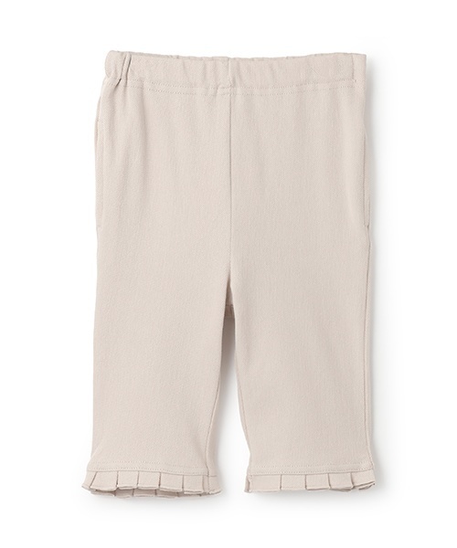 petit main（プティマイン）の「【接触冷感】7分丈タックフリルパンツ（その他パンツ・キッズ・アイボリー/スモークピンク/ブラック/ブルー/モカ・130cm/90cm/120cm/110cm/100cm/80ｃｍ）」の3枚目の写真