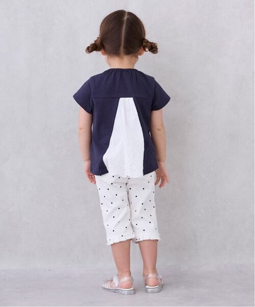 petit main（プティマイン）の「【接触冷感】7分丈タックフリルパンツ（その他パンツ・キッズ・アイボリー/スモークピンク/ブラック/ブルー/モカ・130cm/90cm/120cm/110cm/100cm/80ｃｍ）」の6枚目の写真