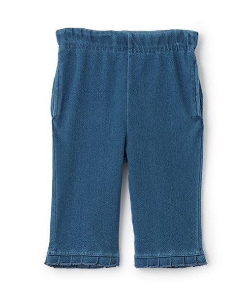 petit main（プティマイン）の「【接触冷感】7分丈タックフリルパンツ（その他パンツ・キッズ・アイボリー/スモークピンク/ブラック/ブルー/モカ・130cm/90cm/120cm/110cm/100cm/80ｃｍ）」の10枚目の写真