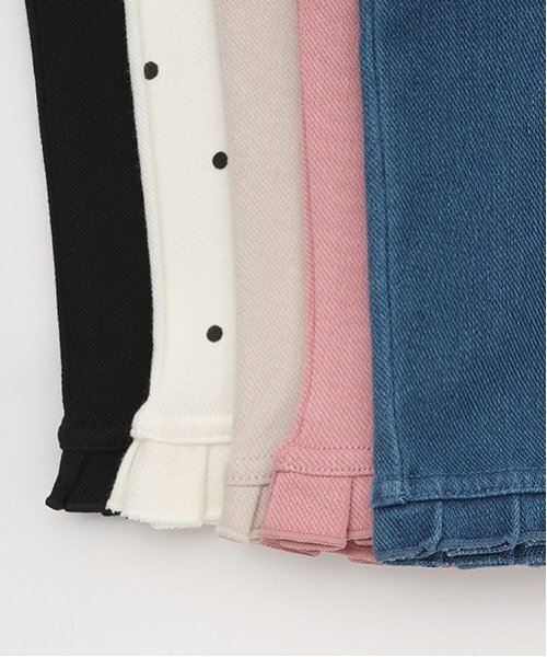 petit main（プティマイン）の「【接触冷感】7分丈タックフリルパンツ（その他パンツ・キッズ・アイボリー/スモークピンク/ブラック/ブルー/モカ・130cm/90cm/120cm/110cm/100cm/80ｃｍ）」の18枚目の写真