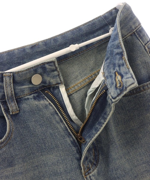 ANAP（アナップ）の「ニーダメージ ヴィンテージ フレアデニム（デニムパンツ・レディース・ブルー・S/M）」の11枚目の写真