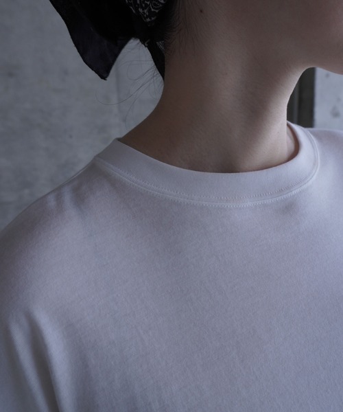 k3&co.（ケイスリーアンドコー）の「Open elbow long sleeve top（Tシャツ/カットソー・レディース・ホワイト/チャコール・ONE SIZE）」の6枚目の写真