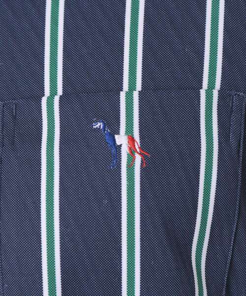 adabat(アダバット)の「【新レーベル ADABAT NAVY】吸水速乾/UVカット ワインシャンブレーストライプポロシャツ(ポロシャツ・メンズ・ネイビー系2/ベージュ系その他5・48/50/46/52)」の14枚目の写真