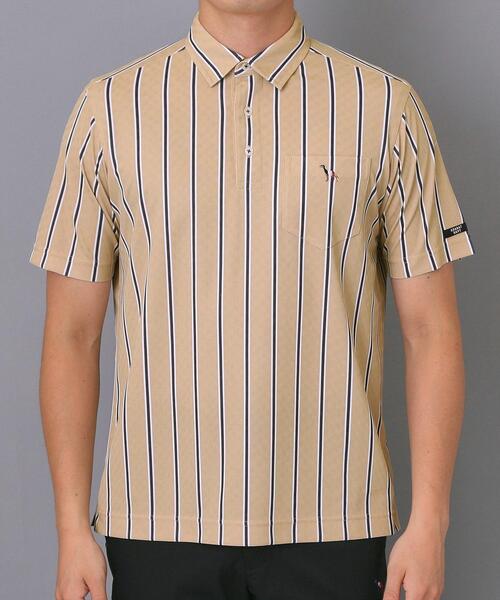 adabat(アダバット)の「【新レーベル ADABAT NAVY】吸水速乾/UVカット ワインシャンブレーストライプポロシャツ(ポロシャツ・メンズ・ネイビー系2/ベージュ系その他5・48/50/46/52)」の18枚目の写真