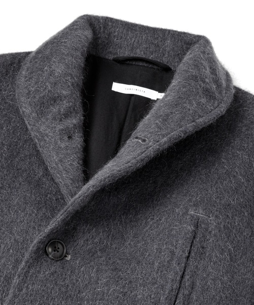 Sandinista（サンディニスタ）の「Shaggy Wool Shawl Collar Coat / ショールカラーシャギーコート（その他アウター・メンズ・チャコール/モカ・SMALL/LARGE/MEDIUM）」の3枚目の写真