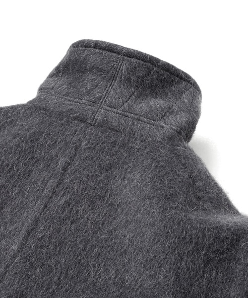 Sandinista（サンディニスタ）の「Shaggy Wool Shawl Collar Coat / ショールカラーシャギーコート（その他アウター・メンズ・チャコール/モカ・SMALL/LARGE/MEDIUM）」の4枚目の写真