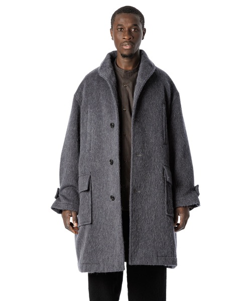 Sandinista（サンディニスタ）の「Shaggy Wool Shawl Collar Coat / ショールカラーシャギーコート（その他アウター・メンズ・チャコール/モカ・SMALL/LARGE/MEDIUM）」の9枚目の写真