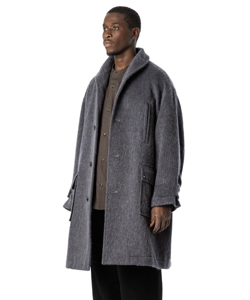 Sandinista（サンディニスタ）の「Shaggy Wool Shawl Collar Coat / ショールカラーシャギーコート（その他アウター・メンズ・チャコール/モカ・SMALL/LARGE/MEDIUM）」の10枚目の写真