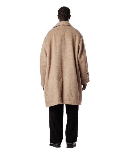 セール】Shaggy Wool Shawl Collar Coat / ショールカラーシャギー