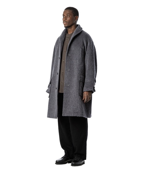 Sandinista（サンディニスタ）の「Shaggy Wool Shawl Collar Coat / ショールカラーシャギーコート（その他アウター・メンズ・チャコール/モカ・SMALL/LARGE/MEDIUM）」の18枚目の写真