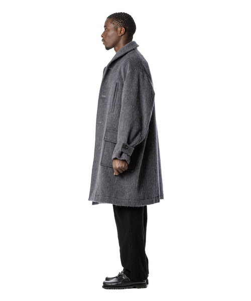 Sandinista（サンディニスタ）の「Shaggy Wool Shawl Collar Coat / ショールカラーシャギーコート（その他アウター・メンズ・チャコール/モカ・SMALL/LARGE/MEDIUM）」の19枚目の写真