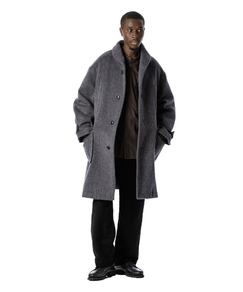 Sandinista（サンディニスタ）の「Shaggy Wool Shawl Collar Coat / ショールカラーシャギーコート（その他アウター・メンズ・チャコール/モカ・SMALL/LARGE/MEDIUM）」の21枚目の写真
