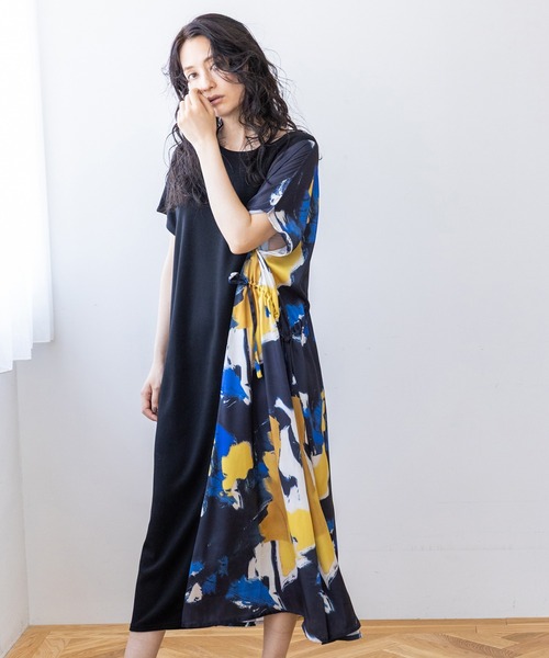 OSMOSIS(オズモーシス)の「切替ワンピース(ワンピース・レディース・イエロー/ブルー・ONE SIZE)」の2枚目の写真