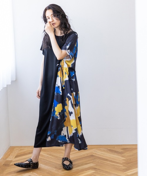OSMOSIS(オズモーシス)の「切替ワンピース(ワンピース・レディース・イエロー/ブルー・ONE SIZE)」の3枚目の写真
