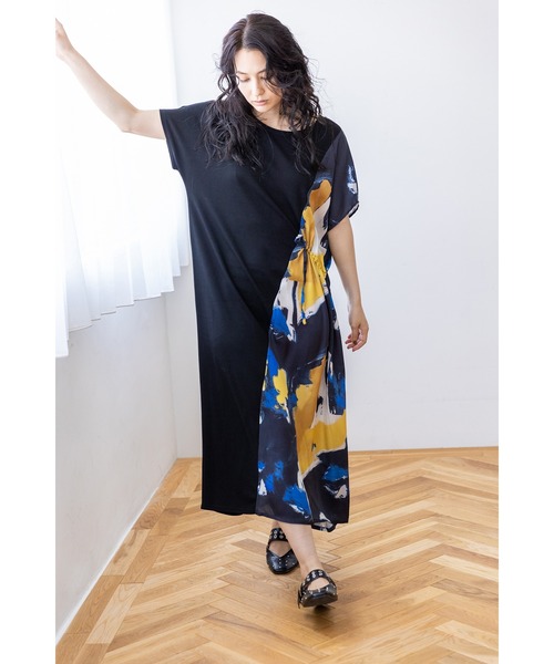 OSMOSIS(オズモーシス)の「切替ワンピース(ワンピース・レディース・イエロー/ブルー・ONE SIZE)」の4枚目の写真
