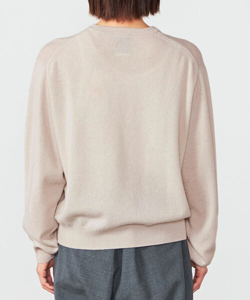 DANTON ラムウールニットセーター プルオーバー レディース38オートミール DANTON | ラムウール クルーネックニットプルオーバー WOMEN（ニット