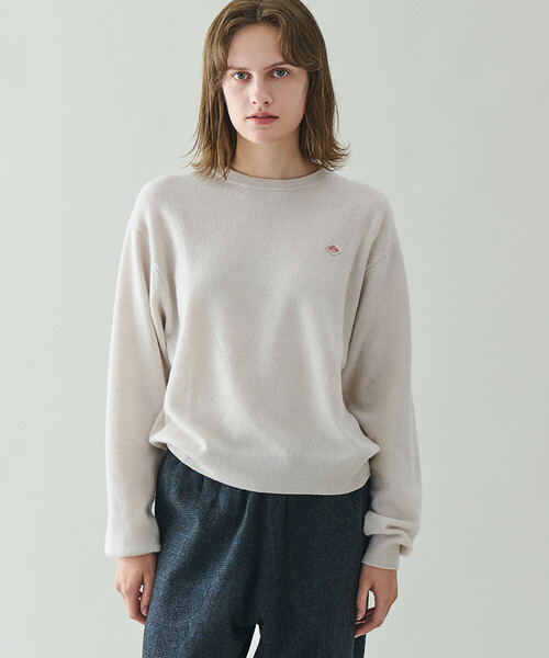 DANTON | ラムウール クルーネックニットプルオーバー WOMEN（ニット