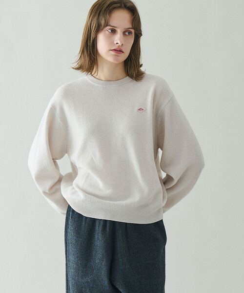 DANTON | ラムウール クルーネックニットプルオーバー WOMEN（ニット