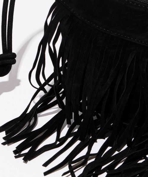 ROOPTOKYO(ループトウキョウ)の「Fringe HalfMoon Shoulder Bag / フリンジハーフムーンショルダーバッグ(ショルダーバッグ・レディース・ブラウン/ダークブラウン/ベージュ/ブラック・FREE)」の5枚目の写真