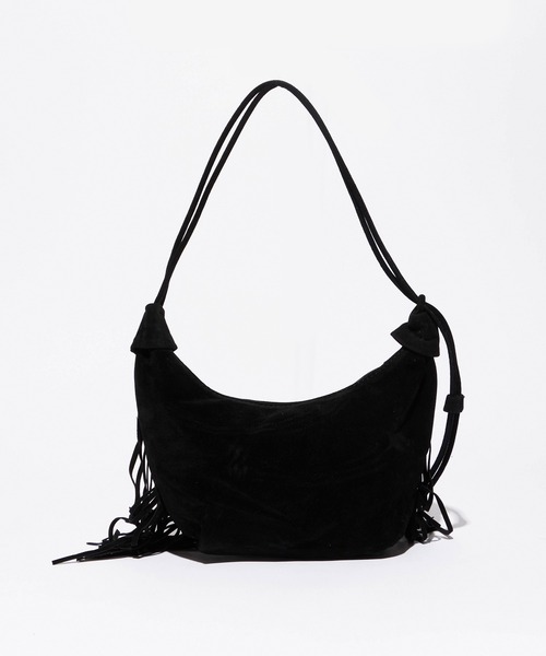 ROOPTOKYO(ループトウキョウ)の「Fringe HalfMoon Shoulder Bag / フリンジハーフムーンショルダーバッグ(ショルダーバッグ・レディース・ブラウン/ダークブラウン/ベージュ/ブラック・FREE)」の7枚目の写真