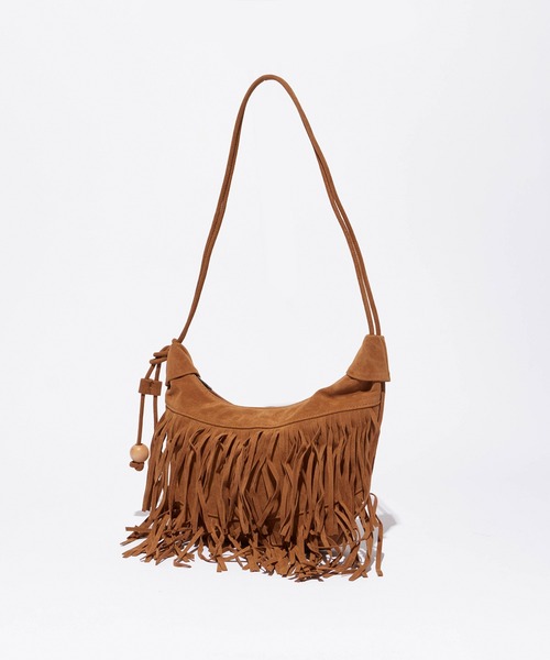 ROOPTOKYO(ループトウキョウ)の「Fringe HalfMoon Shoulder Bag / フリンジハーフムーンショルダーバッグ(ショルダーバッグ・レディース・ブラウン/ダークブラウン/ベージュ/ブラック・FREE)」の9枚目の写真