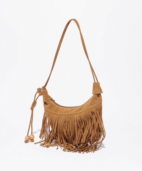 ROOPTOKYO(ループトウキョウ)の「Fringe HalfMoon Shoulder Bag / フリンジハーフムーンショルダーバッグ(ショルダーバッグ・レディース・ブラウン/ダークブラウン/ベージュ/ブラック・FREE)」の10枚目の写真