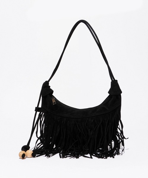 ROOPTOKYO(ループトウキョウ)の「Fringe HalfMoon Shoulder Bag / フリンジハーフムーンショルダーバッグ(ショルダーバッグ・レディース・ブラウン/ダークブラウン/ベージュ/ブラック・FREE)」の17枚目の写真