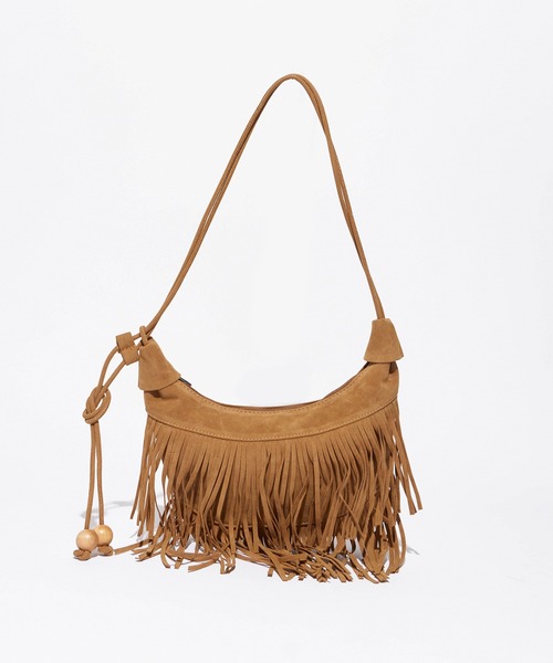 ROOPTOKYO(ループトウキョウ)の「Fringe HalfMoon Shoulder Bag / フリンジハーフムーンショルダーバッグ(ショルダーバッグ・レディース・ブラウン/ダークブラウン/ベージュ/ブラック・FREE)」の22枚目の写真