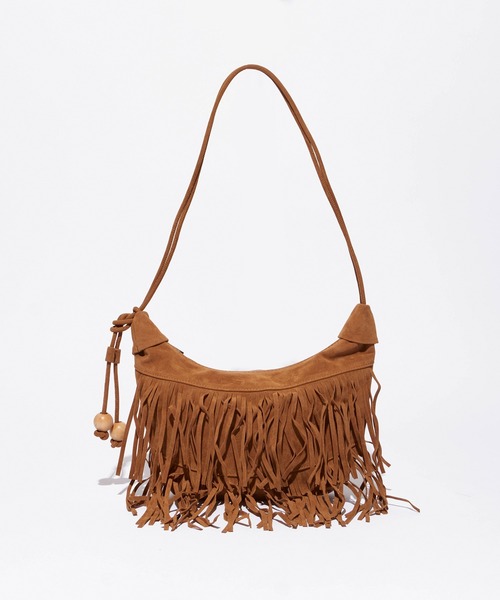 ROOPTOKYO(ループトウキョウ)の「Fringe HalfMoon Shoulder Bag / フリンジハーフムーンショルダーバッグ(ショルダーバッグ・レディース・ブラウン/ダークブラウン/ベージュ/ブラック・FREE)」の21枚目の写真
