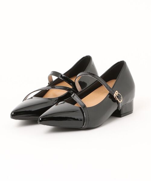 shoes365（シューズスリーシックスファイヴ）の「Vカットストラップパンプス（パンプス・レディース・ブラック/ベージュ・23.0cm/23.5cm/24.0cm/24.5cm/25.0cm）」の16枚目の写真