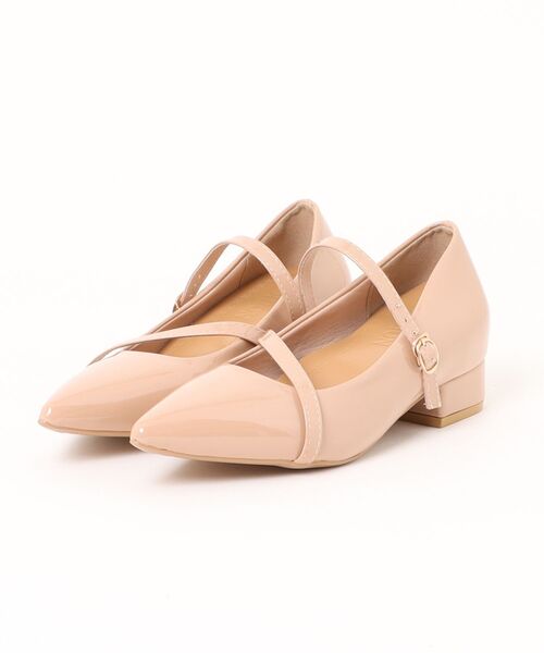 shoes365（シューズスリーシックスファイヴ）の「Vカットストラップパンプス（パンプス・レディース・ブラック/ベージュ・23.0cm/23.5cm/24.0cm/24.5cm/25.0cm）」の17枚目の写真