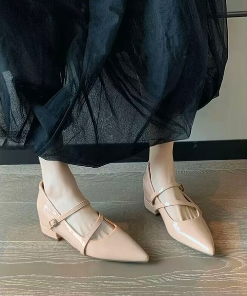 shoes365（シューズスリーシックスファイヴ）の「Vカットストラップパンプス（パンプス・レディース・ブラック/ベージュ・23.0cm/23.5cm/24.0cm/24.5cm/25.0cm）」の5枚目の写真