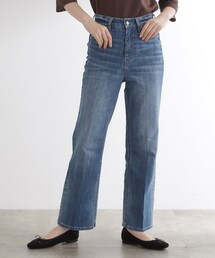 grove（グローブ）の「【美シルエット/選べる着丈】大人のためのソフトフレアーデニム（デニムパンツ・レディース）」