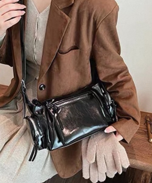 セール】4ポケット 横長 スクエア型ボストンBAG（ボストンバッグ