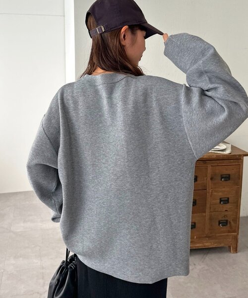 DISCOAT（ディスコート）の「【ユニセックス】衿付きWジップカーディガン（カーディガン/ボレロ・レディース・グレー/ブラック/ブラウン・FREE）」の13枚目の写真