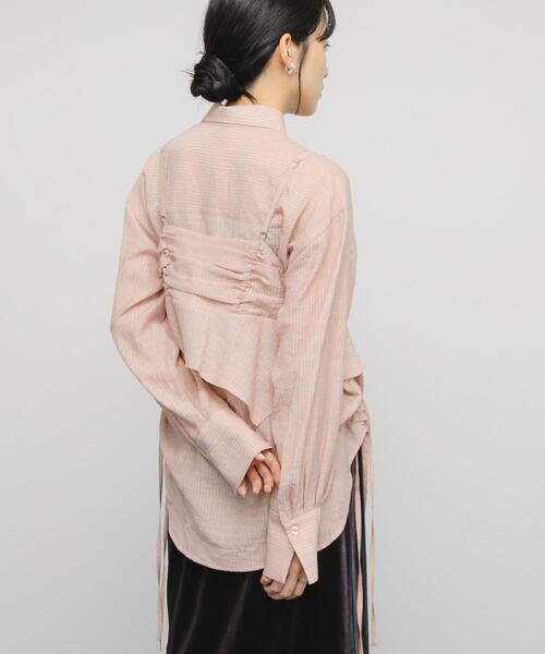 KBF（ケイビーエフ）の「ビスチェSETドロストシャツ（シャツ/ブラウス・レディース・オフホワイト/ピンク/ベージュ系その他・ONE）」の16枚目の写真