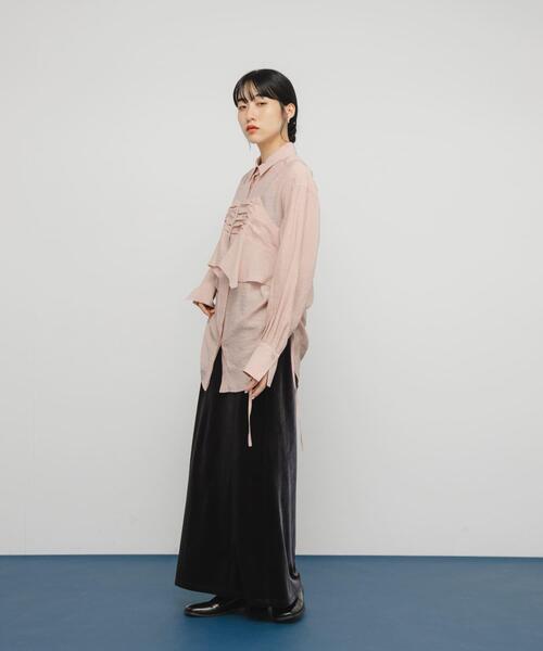 KBF（ケイビーエフ）の「ビスチェSETドロストシャツ（シャツ/ブラウス・レディース・オフホワイト/ピンク/ベージュ系その他・ONE）」の18枚目の写真