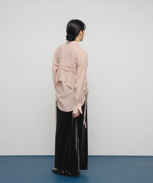 KBF（ケイビーエフ）の「ビスチェSETドロストシャツ（シャツ/ブラウス・レディース・オフホワイト/ピンク/ベージュ系その他・ONE）」の19枚目の写真