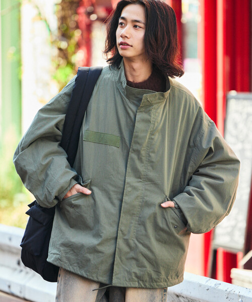 ビッグシルエット ライナーセット ショートモッズコート　オリーブL 限定展開 ビッグシルエット ライナーセット ショートモッズ