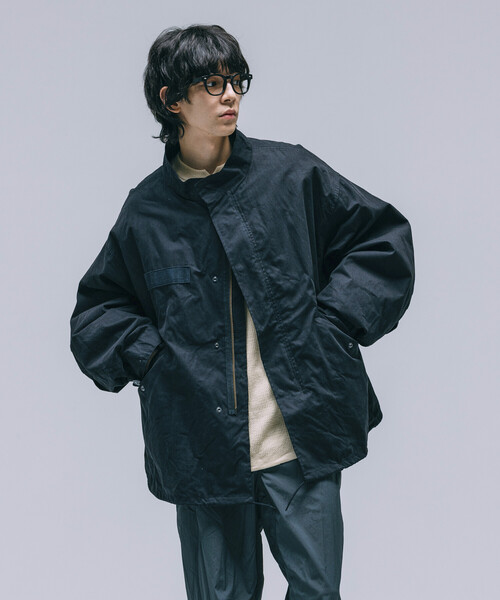 ちょこ　(プロフィール必読)さん 23区✨ナイロン 2WAY ノーカラーブルゾン セール】限定展開 ビッグシルエット ライナーセット ショートモッズ