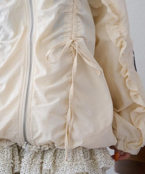 25AW/2サイズ展開】リボンラインZIPブルゾン（ブルゾン）｜w closet