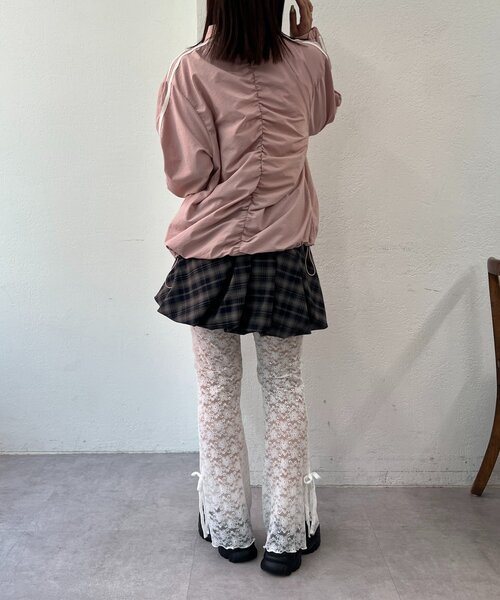 25AW/2サイズ展開】リボンラインZIPブルゾン（ブルゾン）｜w closet