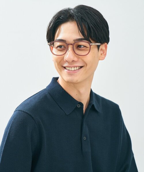 UNITED ARROWS（ユナイテッドアローズ）の「Zoff｜UNITED ARROWS｜ウェリントン型 メガネ [Casual] 伊達メガネ 度付き[レンズ交換券付き]ユニセックス  ユナイテッドアローズ（メガネ・レディース・ブラック/グレー/ブラウン系その他5・FREE）」の13枚目の写真