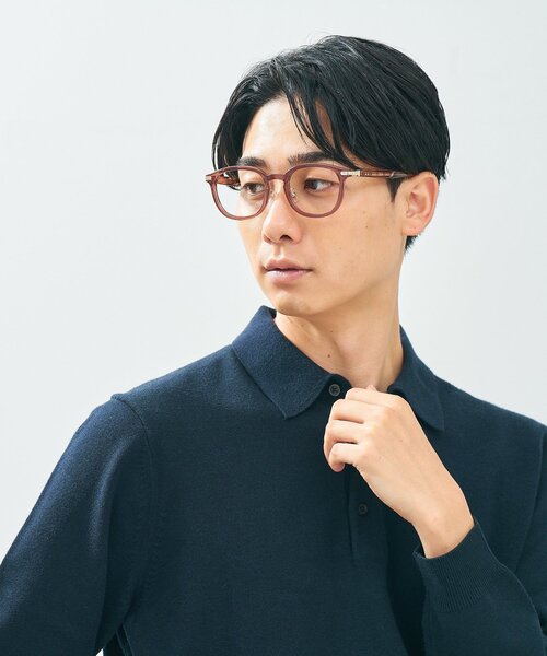 UNITED ARROWS（ユナイテッドアローズ）の「Zoff｜UNITED ARROWS｜ウェリントン型 メガネ [Casual] 伊達メガネ 度付き[レンズ交換券付き]ユニセックス  ユナイテッドアローズ（メガネ・レディース・ブラック/グレー/ブラウン系その他5・FREE）」の14枚目の写真