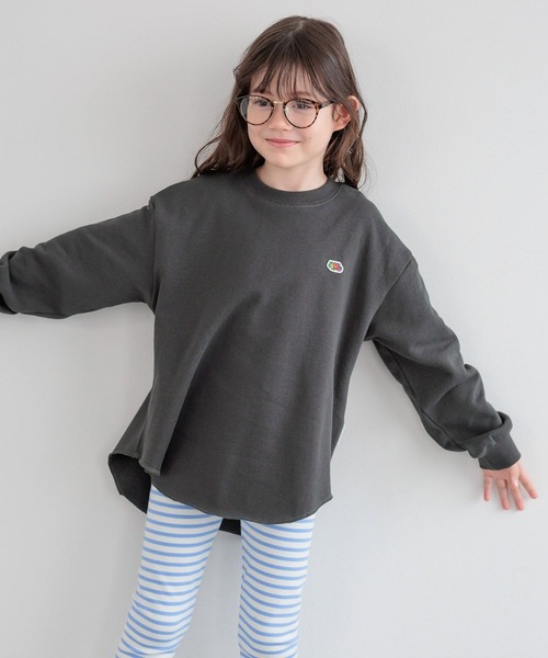 FRUIT OF THE LOOM（フルーツオブザルーム）の「【Fruit Of The Loom】別注スウェットプルオーバー(KIDS)（スウェット・キッズ・グリーン/オートミール/チャコール・110cm/120cm/130cm/140cm/150cm）」の2枚目の写真